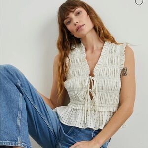 Rails Martiine top in Ivory